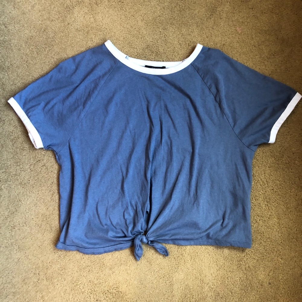 Blue Forever21 crop top